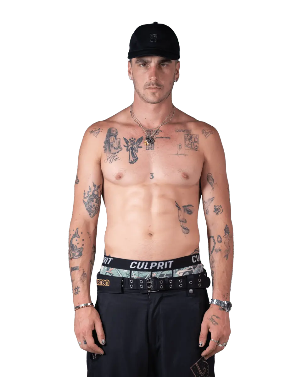 RHINESTONE TAB LOGO HAT - Bloody Sunday