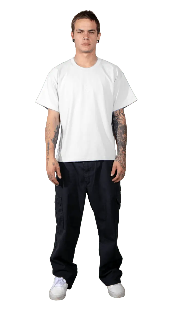 WHITE CORE CROP TEE - Bloody Sunday