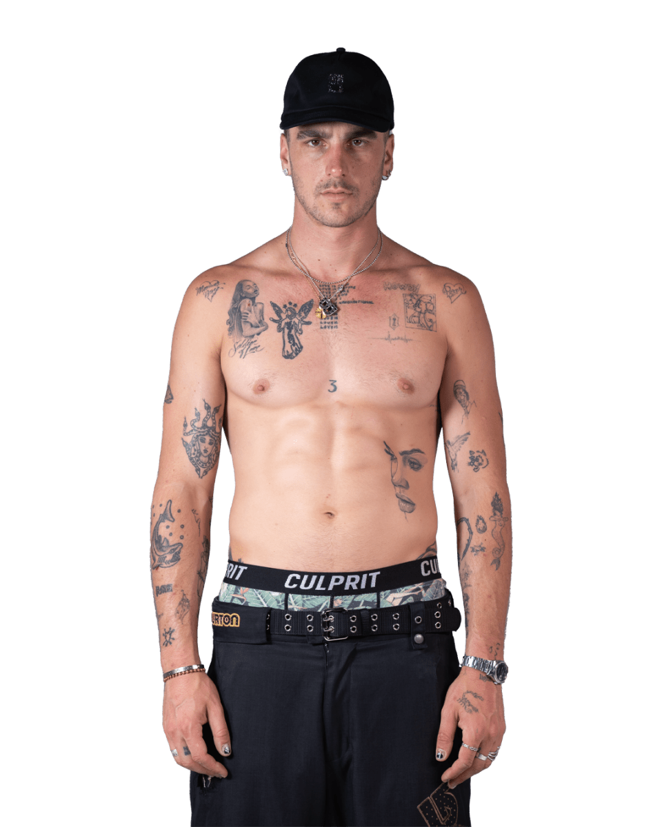 RHINESTONE TAB LOGO HAT - Bloody Sunday