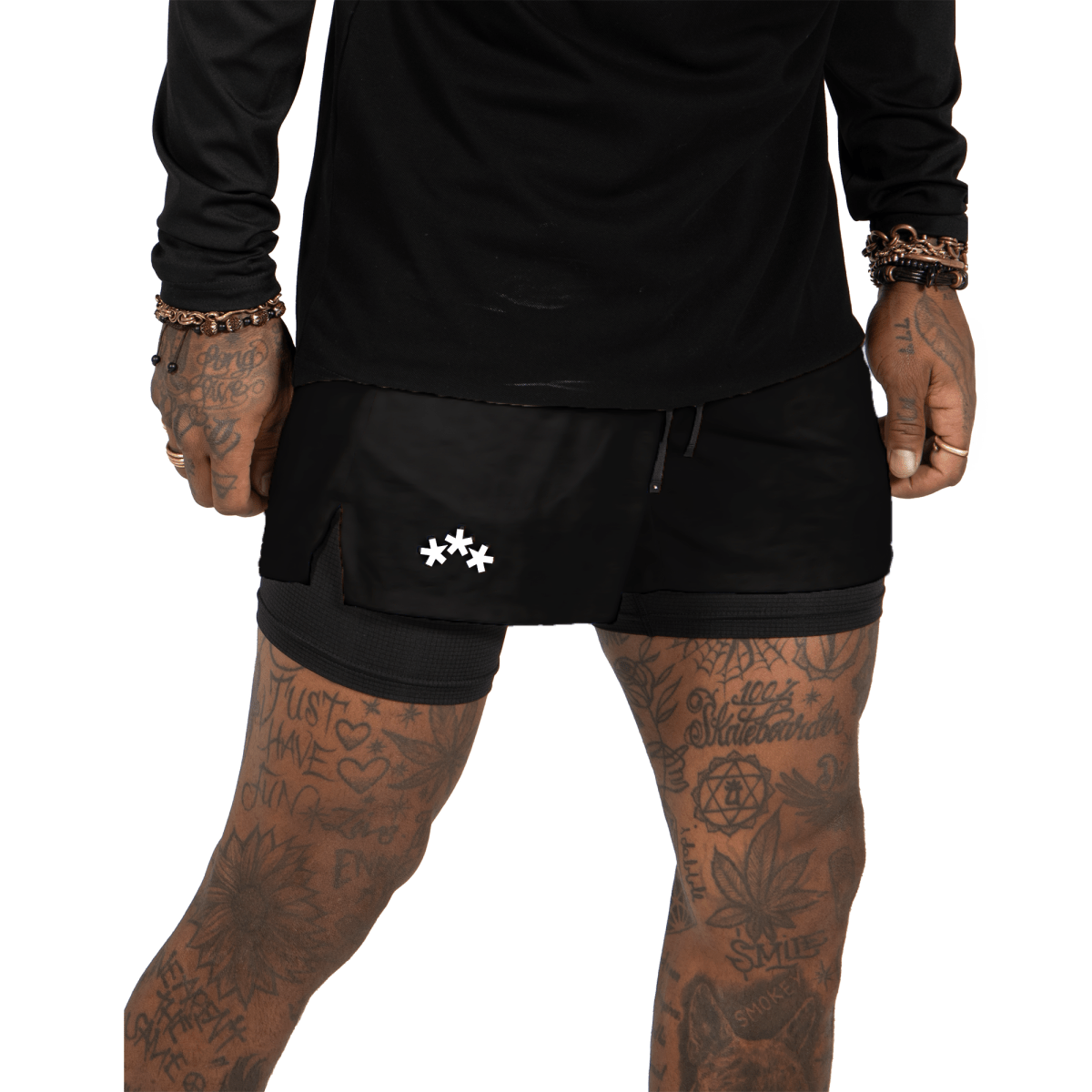 SUNDAY SPORT BLACK COMPRESSION SHORTS - Bloody Sunday