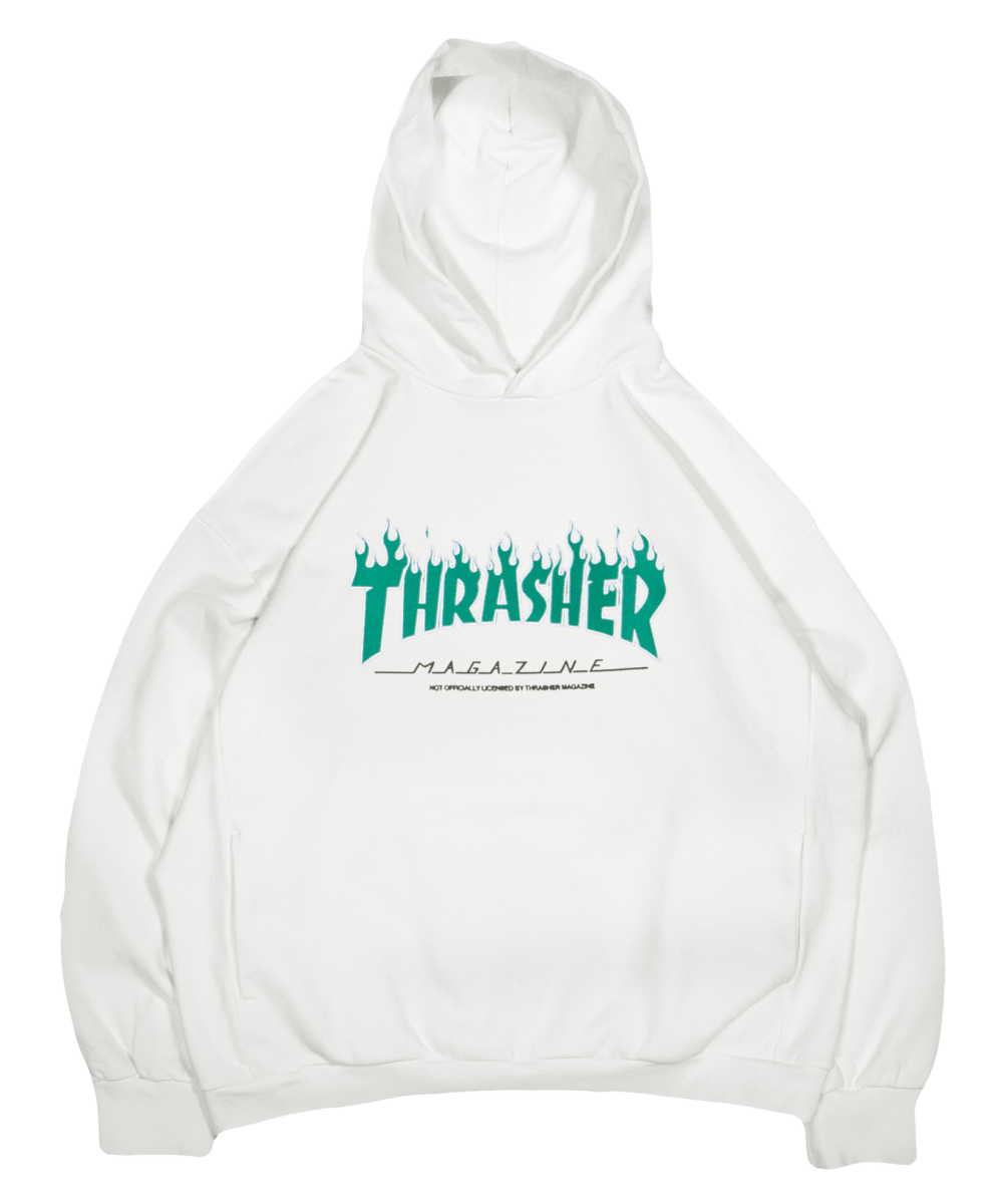 THRASHER HOODIE [WHITE] - Bloody Sunday