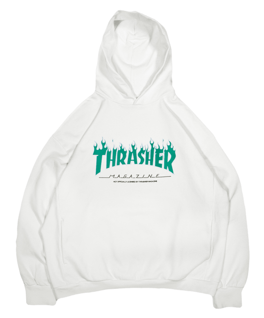 THRASHER HOODIE [WHITE] - Bloody Sunday