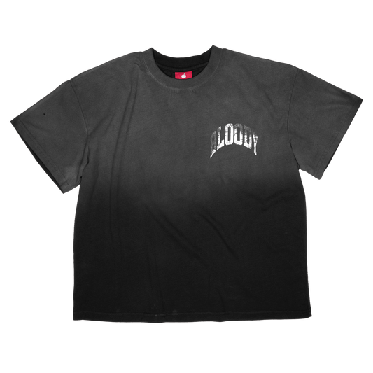 VINTAGE WASH CROP TEE [BLACK] - Bloody Sunday