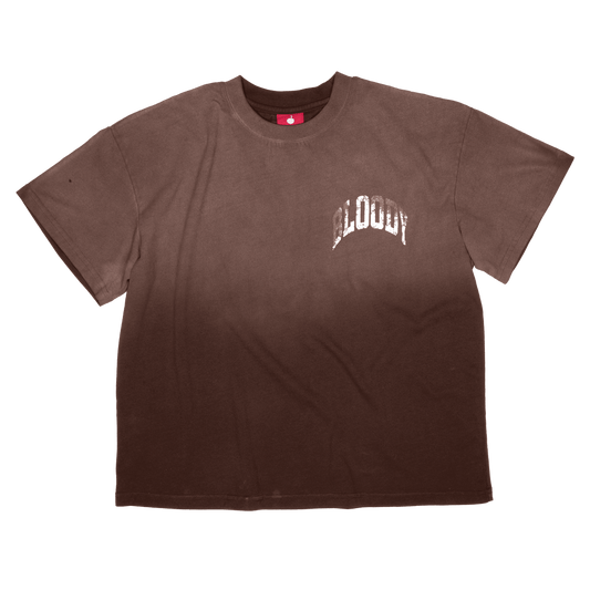 VINTAGE WASH CROP TEE [BROWN] - Bloody Sunday