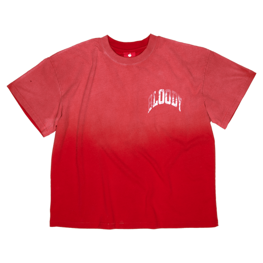 VINTAGE WASH CROP TEE [RED] - Bloody Sunday