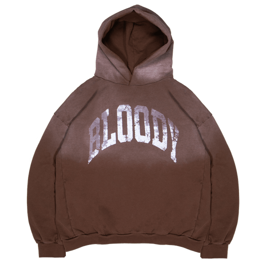 VINTAGE WASH HOODIE [BROWN] - Bloody Sunday
