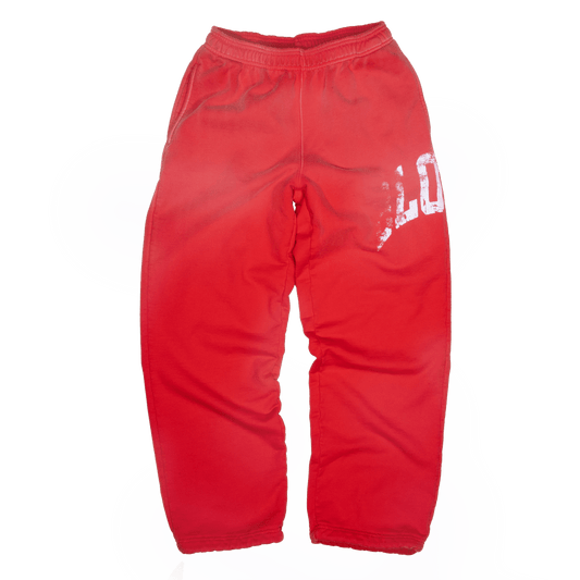 VINTAGE WASH SWEATPANTS [RED] - Bloody Sunday